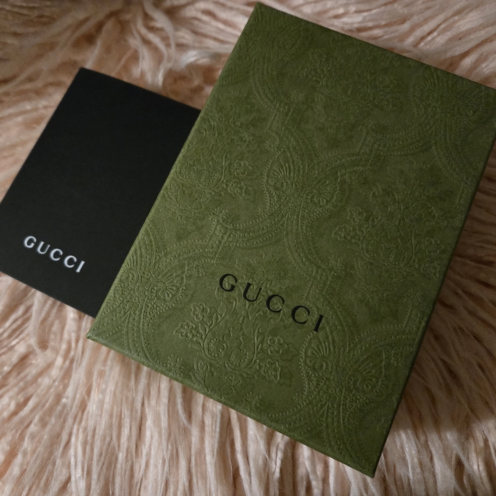 Gucci Brown Leather And GG Supreme Canvas Wallet with Coin Pocket - Picture 9 of 11